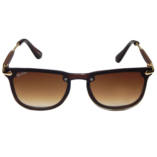 REDEX STYLISH WAYFARER UNISEX BROWN  COLOR SUNGLASS