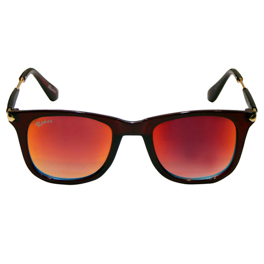 REDEX STYLISH MURCUR WAYFARER UNISEX ORANGE  COLOR SUNGLASS