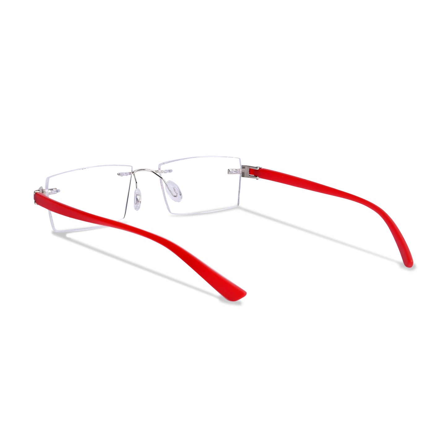 REDEX RECTUNGLAR UNISEX RED COLOR RIMLESS FRAME