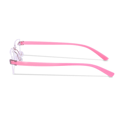 REDEX RECTUNGLAR UNISEX PINK COLOR RIMLESS FRAME