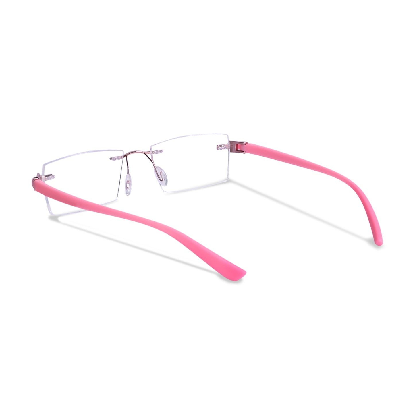 REDEX RECTUNGLAR UNISEX PINK COLOR RIMLESS FRAME