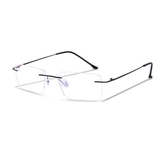 REDEX RECTUNGLAR UNISEX GREYCOLOR RIMLESS FRAME