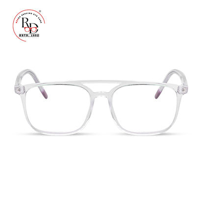 REDEX SQUARE TRENDY UNISEX TRANSPARENT  FULL FRAME