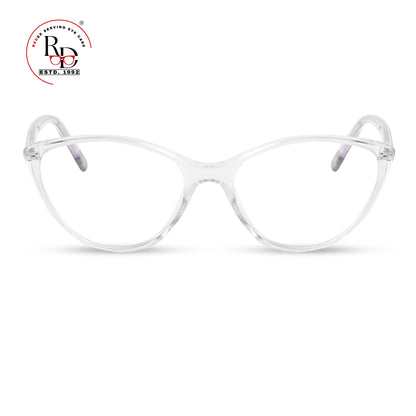 REDEX CAT-EYE TRENDY UNISEX TRANSPARENT  FULL FRAME