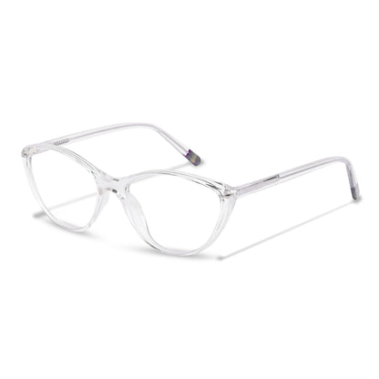 REDEX CAT-EYE TRENDY UNISEX TRANSPARENT  FULL FRAME