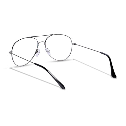 Redex Full Rim Aviator Anti Glare & Blue Cut Computer Glass For Unisex