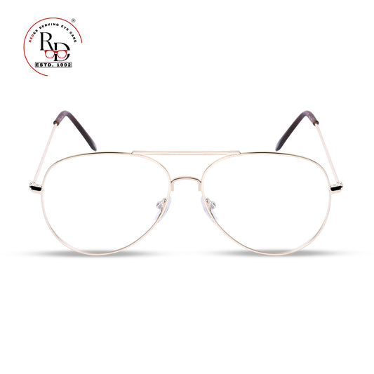 Redex Full Rim Aviator Anti Glare & Blue Cut Computer Glass For Unisex