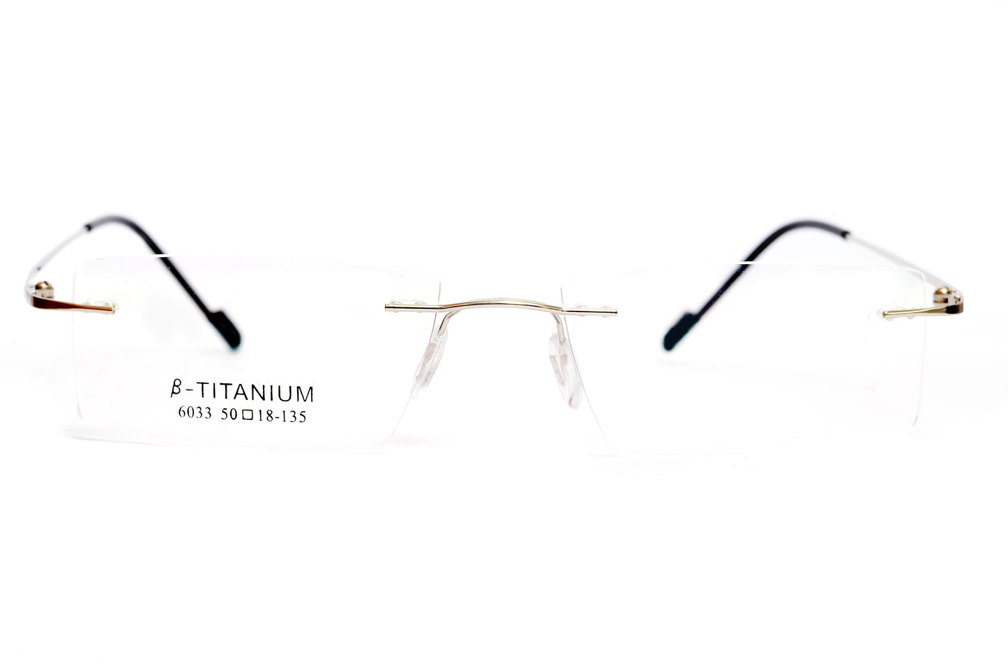 REDEX RECTUNGLAR UNISEX SILVER COLOR RIMLESS FRAME