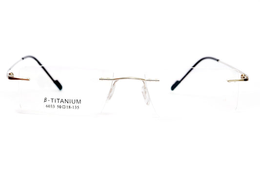 REDEX RECTUNGLAR UNISEX SILVER COLOR RIMLESS FRAME