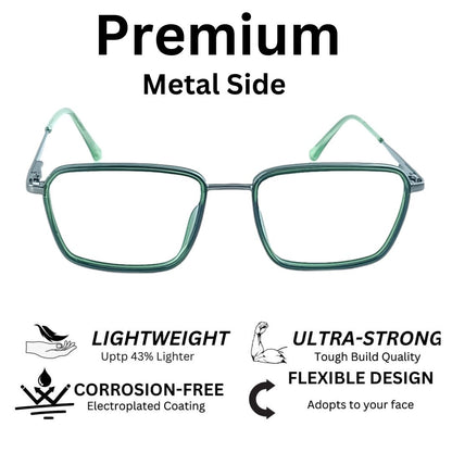 Redex Full Rim Frame Color Green For Men & Women  (55 mm)