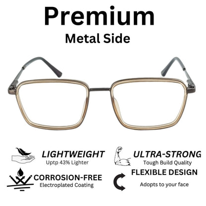 Redex Full Rim Frame Color Beige For Men & Women  (55 mm)