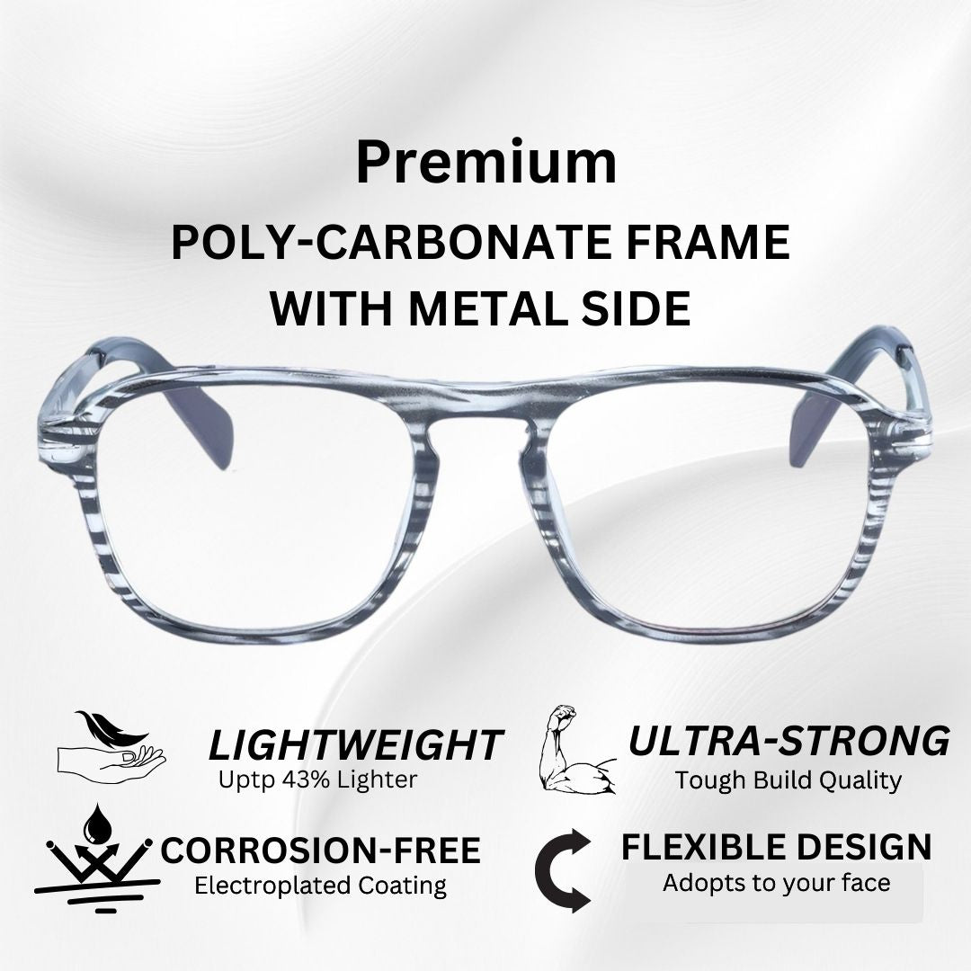 Redex  Full Rim Square Frame For Unisex