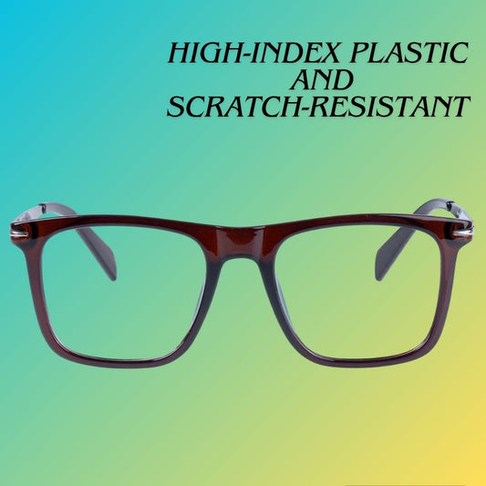 REDEX RECTANGLE UNISEX BROWN COLOR FULL FRAME