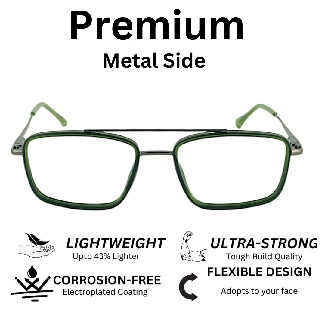 Redex Full Rim Frame Color Green For Men & Women  (55 mm)