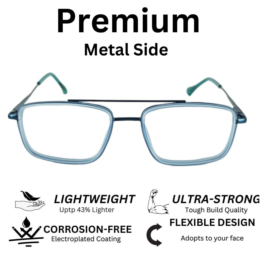 Redex Full Rim Frame Color Blue For Men & Women  (55 mm)