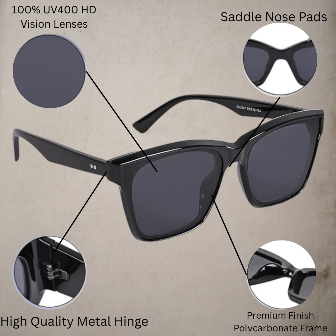 REDEX BLACK COLOR SUNGLASS FOR GIRLS AND WOMEN