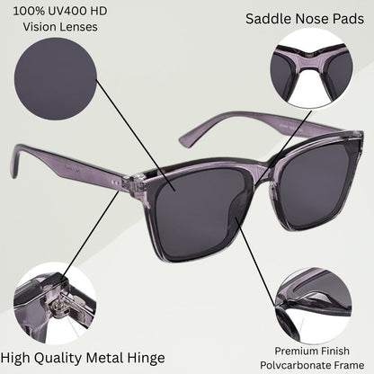 REDEX BLACK  COLOR SUNGLASS FOR GIRLS AND WOMEN