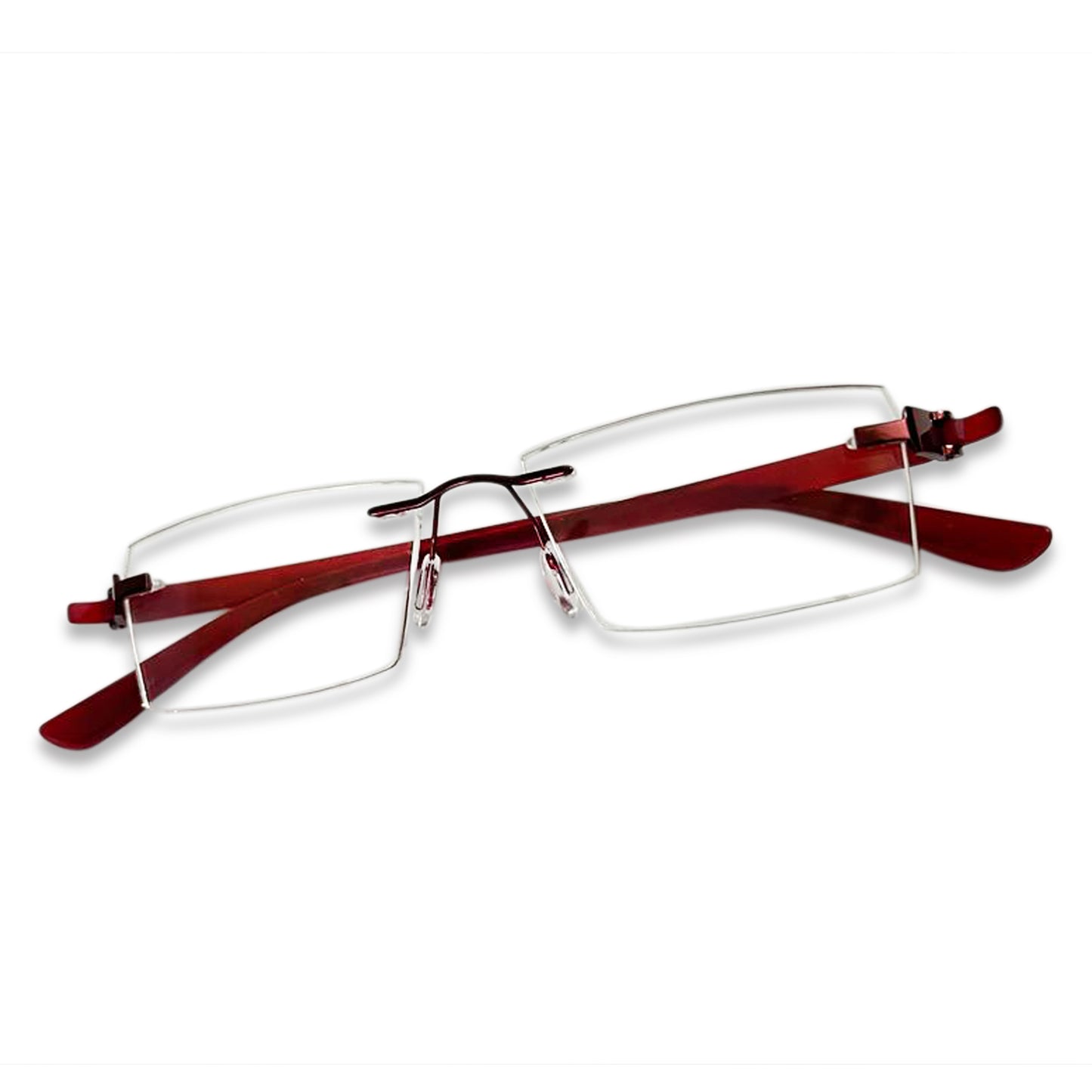 REDEX RECTUNGLAR UNISEX BROWN COLOR RIMLESS FRAME