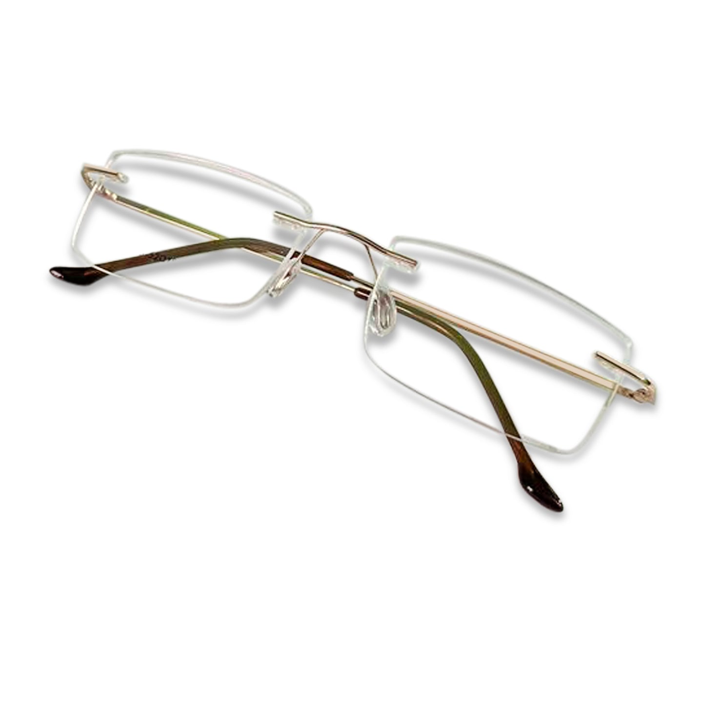 REDEX RECTUNGLAR UNISEX GOLDEN COLOR RIMLESS FRAME