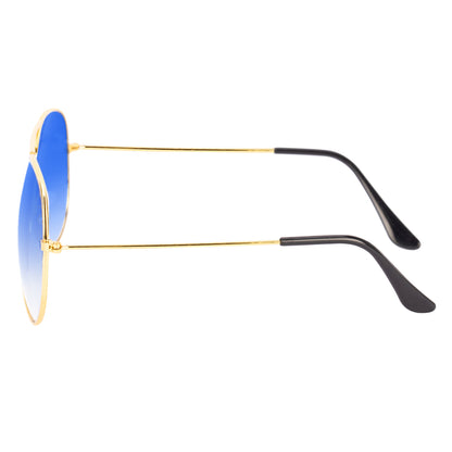 REDEX STYLISH AVIATOR  UNISEX GOLDEN  BLUE  COLOR SUNGLASS