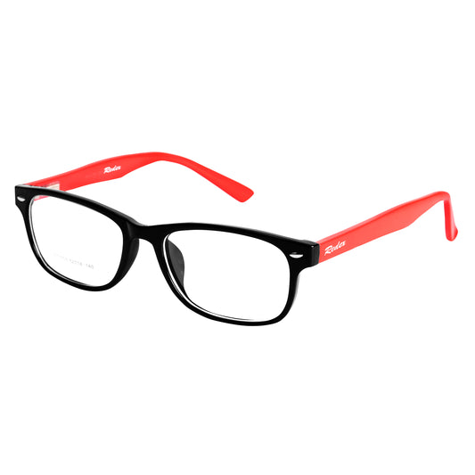 REDEX RECTANGLE  UNISEX BLACK&RED COLOR FULL FRAME