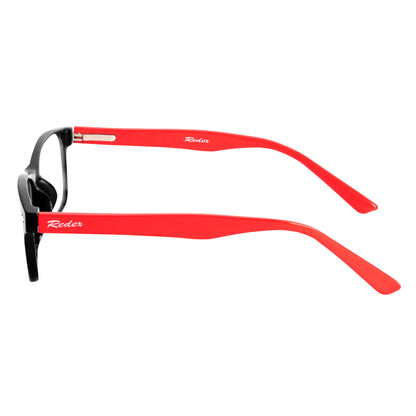 REDEX RECTANGLE  UNISEX BLACK&RED COLOR FULL FRAME