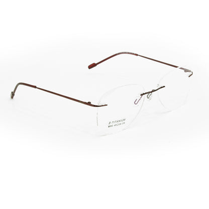 Rimless Aviator Anti Glare & Blue Cut Computer Glass For Men & Women (55 mm)