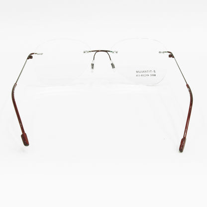 Rimless Aviator Anti Glare & Blue Cut Computer Glass For Men & Women (55 mm)