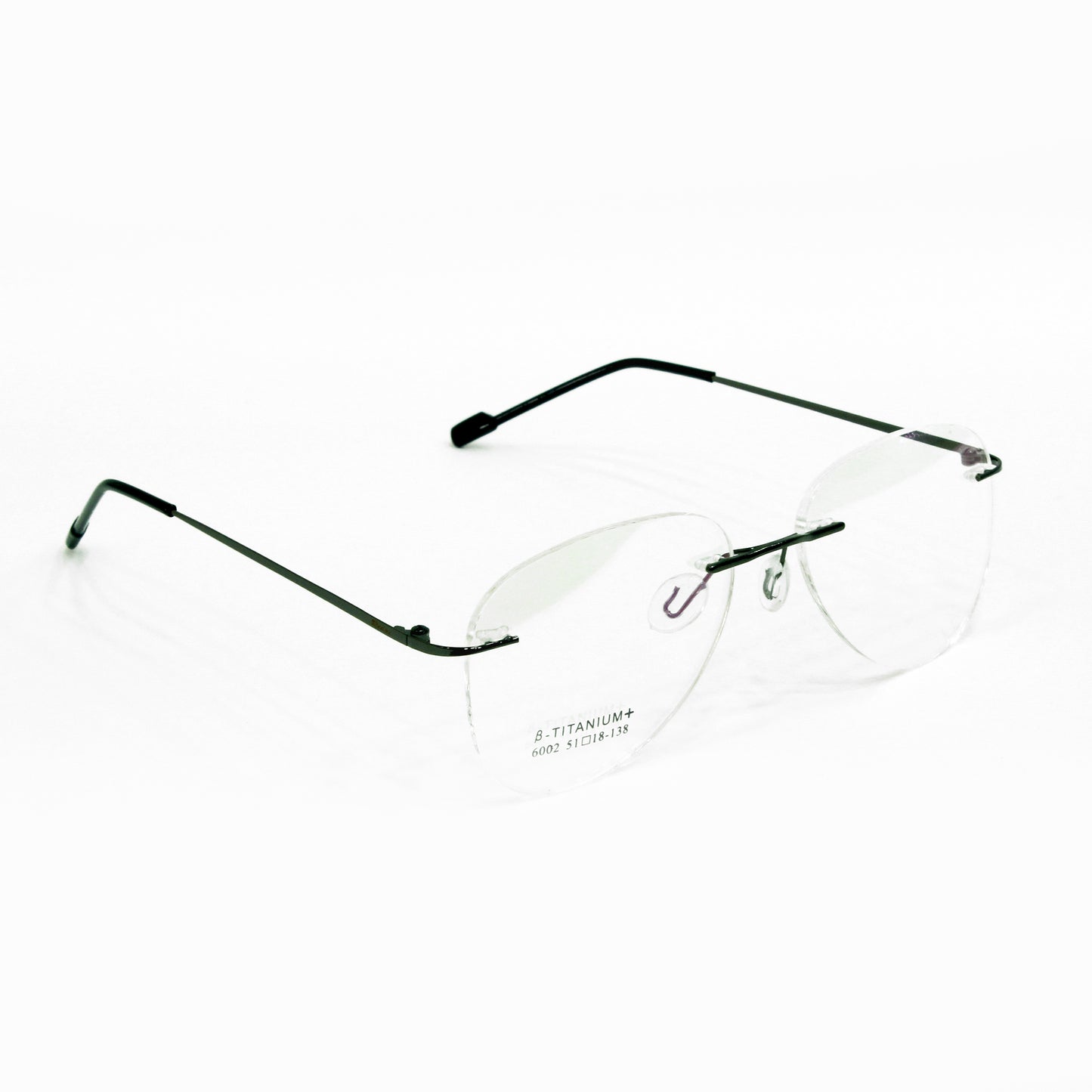 Rimless Aviator Anti Glare & Blue Cut Computer Glass For Men & Women (55 mm)