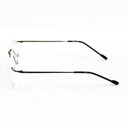 Rimless Aviator Anti Glare & Blue Cut Computer Glass For Men & Women (55 mm)