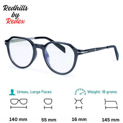 REDEX Round UNISEX BLACK COLOR FULL FRAME