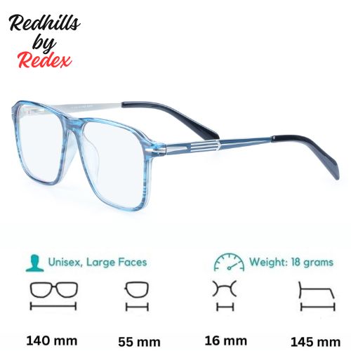 Redex  Full Rim Square Frame For Unisex