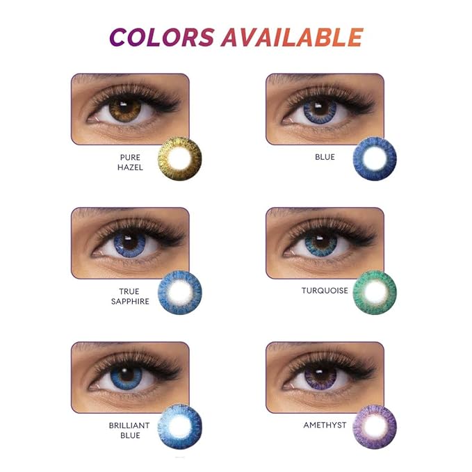 Freshlook OneDay - Daily Disposable Color Contact Lenses (-00.00, Blue, Pack of 10) | From Alcon