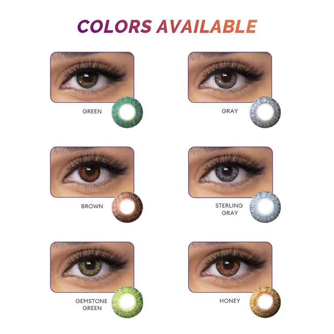 Freshlook Monthly Disposable Colour Contact Lens Plano (2 Lens Per Box) Gemstone Green