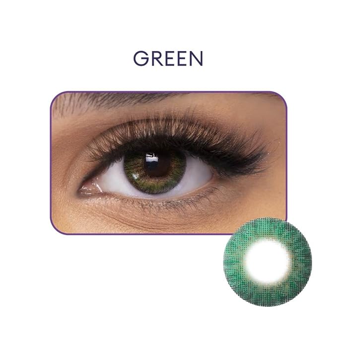 Freshlook Monthly Disposable Colour Contact Lens Plano (2 Lens Per Box) Gemstone Green